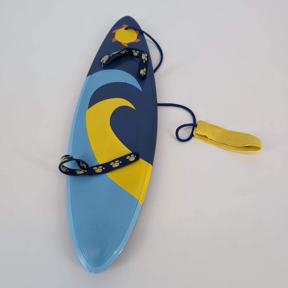 Build A Bear Workshop Blue & Yellow Catch A Wave 13" Surfboard with Strap - GUC - Picture 10 of 10